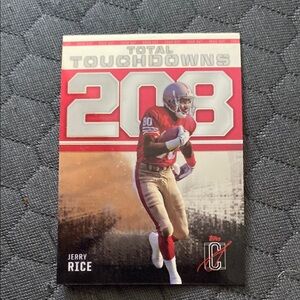 Jerry Rice Topps Chrome Red and Gold Card